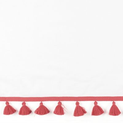 Strawberry French Tassel Window Panel Swatch