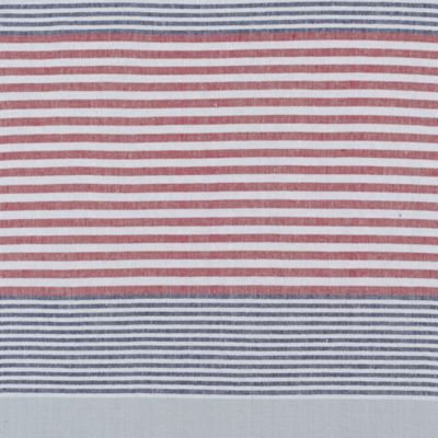 Chambray Yacht Stripe Window Panel Swatch