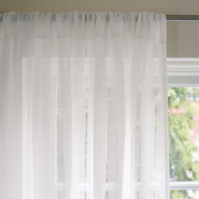 Hemstitch Linen Window Panel