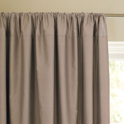 Putty Silk Shantung Window Panel