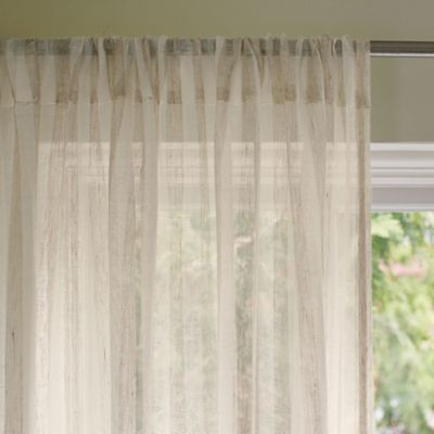 Linen Stripe Window Panel