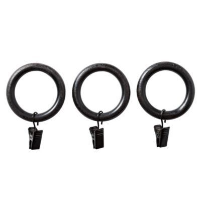 Rustic Iron Buchanan Clip Rings – Set of 7