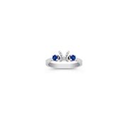 Unmounted 1/3 ct. t.w. Round Sapphire Engagement Ring