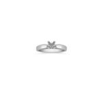 Cathedral Solitaire White Gold Engagement Ring