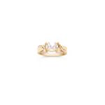 Marquise and Round Diamond Solitaire Engagement Ring Enhancer