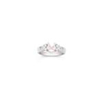 Princess Cut and Round Diamond Solitaire Engagement Ring Enhancer
