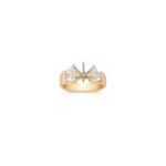 Baguette and Round Diamond Engagement Ring