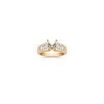 Princess Cut, Baguette, and Round Diamond Engagement Ring (3/4 ct. tw.)
