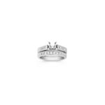 Princess Cut Diamond Wedding Set in Platinum