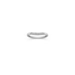 Diamond Contour Anniversary Band with Pave Setting
