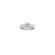 Unmounted 5/8 ct. t.w.  Princess Cut and Round Diamond Engagement Ring