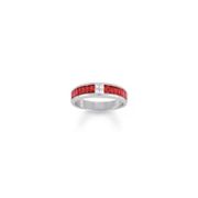 1 1/3 ct. t.w. Baguette Ruby and Diamond Ring