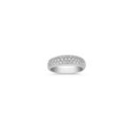 Contemporary Diamond Anniversary Band with Pave Setting