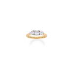 Round Diamond Three-Stone Ring