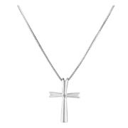 14k White Gold Cross Pendant (18)