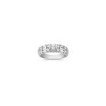 Round and Baguette Diamond Anniversary Band