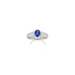 Oval Sapphire and Diamond Ring