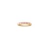 Round Pink Sapphire and Diamond Anniversary Band