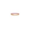 Princess Cut Pink Sapphire and Diamond Anniversary Band