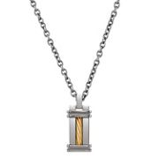 Titanium and 14k Yellow Gold Necklace (20)