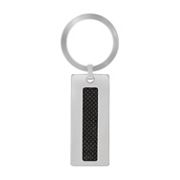 Stainless Steel and Carbon Fiber Key Chain
