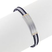 Stainless Steel and 14k Yellow Gold Bracelet (9)