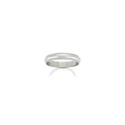 14k White Gold Wedding Band (4mm)