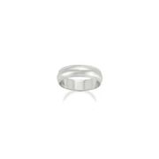 14k White Gold Wedding Band (6mm)