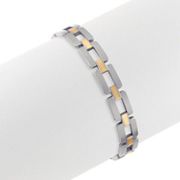 Titanium and 14k Yellow Gold Bracelet (8)