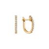 Round Diamond Hoop Earrings