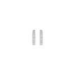 Round Diamond Hoop Earrings