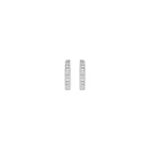 Round Diamond Hoop Earrings