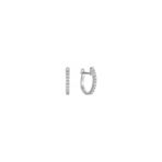 Round Diamond Hoop Earrings