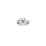 Swirl Solitaire White Gold Wedding Set