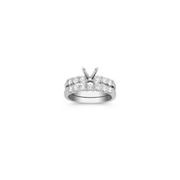 Unmounted 1 ct. t.w. Round Diamond Wedding Set