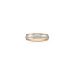 14k Two-Tone Gold Wedding Band (5mm)