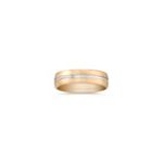 14k Two-Tone Gold Wedding Band (6mm)