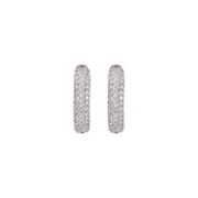 1/2 ct. t.w. Round Diamond Hoop Earrings