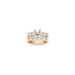 Round Diamond Wedding Set