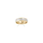14k Two-Tone Gold Wedding Band (6mm)