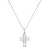 Round Diamond Cross Pendant (18)