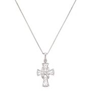 Round Diamond Cross Pendant (18)