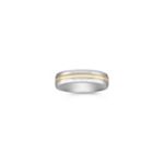 6mm Wedding Band in Titanium and 18k Yellow Gold