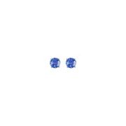 3/4 ct. t.w. Round Kentucky Blue Sapphire Solitaire Earrings