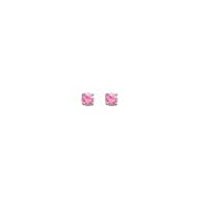 1/5 ct. t.w. Round Pink Sapphire Solitaire Earrings