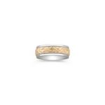14k Two-Tone Gold Wedding Band (7mm)