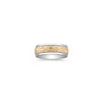 14k Two-Tone Gold Wedding Band (7mm)
