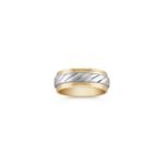 14k Two-Tone Gold Wedding Band (7mm)