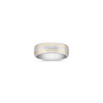 14k Two-Tone Gold Wedding Band (7mm)