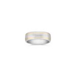 14k Two-Tone Gold Wedding Band (7mm)
